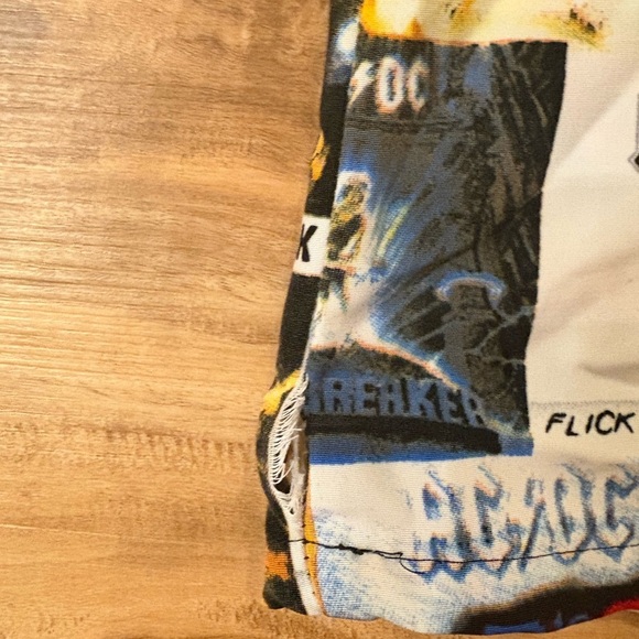 AC/DC Rockware by Dragonfly Clothing Button Down Short Sleeve Shirt - Size XL - Picture 6 of 7